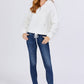 Zipper Detail Faux Fur Hoodie