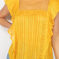 Short Sleeve Ruffle Shadow Top