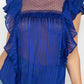 Short Sleeve Ruffle Shadow Top