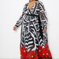 Zebra Printed Maxi Dress