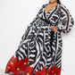 Zebra Printed Maxi Dress