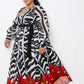 Zebra Printed Maxi Dress