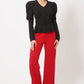 Puff Shoulder Buckle Belt Jacket