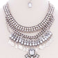 Chunky Antique Boho Bohemian Statement Necklace Earring Set