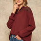 A Crinkled Woven Shirt Featuring Basic Collar