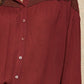 A Crinkled Woven Shirt Featuring Basic Collar