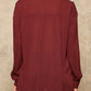A Crinkled Woven Shirt Featuring Basic Collar