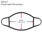 3d Sequin Fashion Graphic Printed Face Mask Unisex Adult