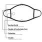 3d Sequin Fashion Graphic Printed Face Mask Unisex Adult