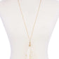 Metallic Stars Tulle Tassel Necklace