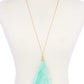 Metallic Stars Tulle Tassel Necklace