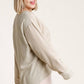 Linen Blend Button Down Cardigan With High Low Hem