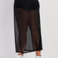 Plus Black High Waisted Sheer Mesh Underskirt Midi Skirt
