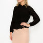 Ruffle Pleats Peplum Top
