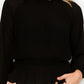 Ruffle Pleats Peplum Top