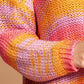 Multi-color Thread Striped Knit Sweater