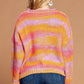 Multi-color Thread Striped Knit Sweater