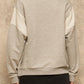 A French Terry Knit Graphic Sweatshirt