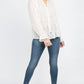 Semi Sheer Ruffle Blouse