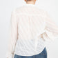 Semi Sheer Ruffle Blouse