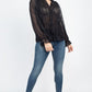 Semi Sheer Ruffle Blouse