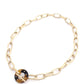 Acetate Ring Oval Link Toggle Clasp Necklace
