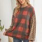 Plaid Patterned Long Sleeve Top
