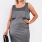 Night Sky Shimmer Sleeveless Layered Dress