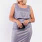 Night Sky Shimmer Sleeveless Layered Dress