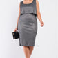 Night Sky Shimmer Sleeveless Layered Dress