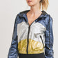 Metallic Colorblock Jacket