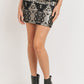 Sequence Pattern Mini Skirt