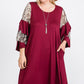 Mixed Ruffle Sleeve With Hidden Pocket A Line Dress