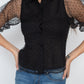 Contrast Dot Print Top
