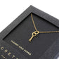 Secret Box Twisted Knot Charm Necklace