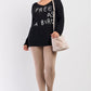Plus "free As A Bird" Logo Knit Sweater