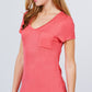 V-neck Rayon Jersey Top