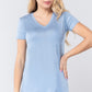 V-neck Rayon Jersey Top