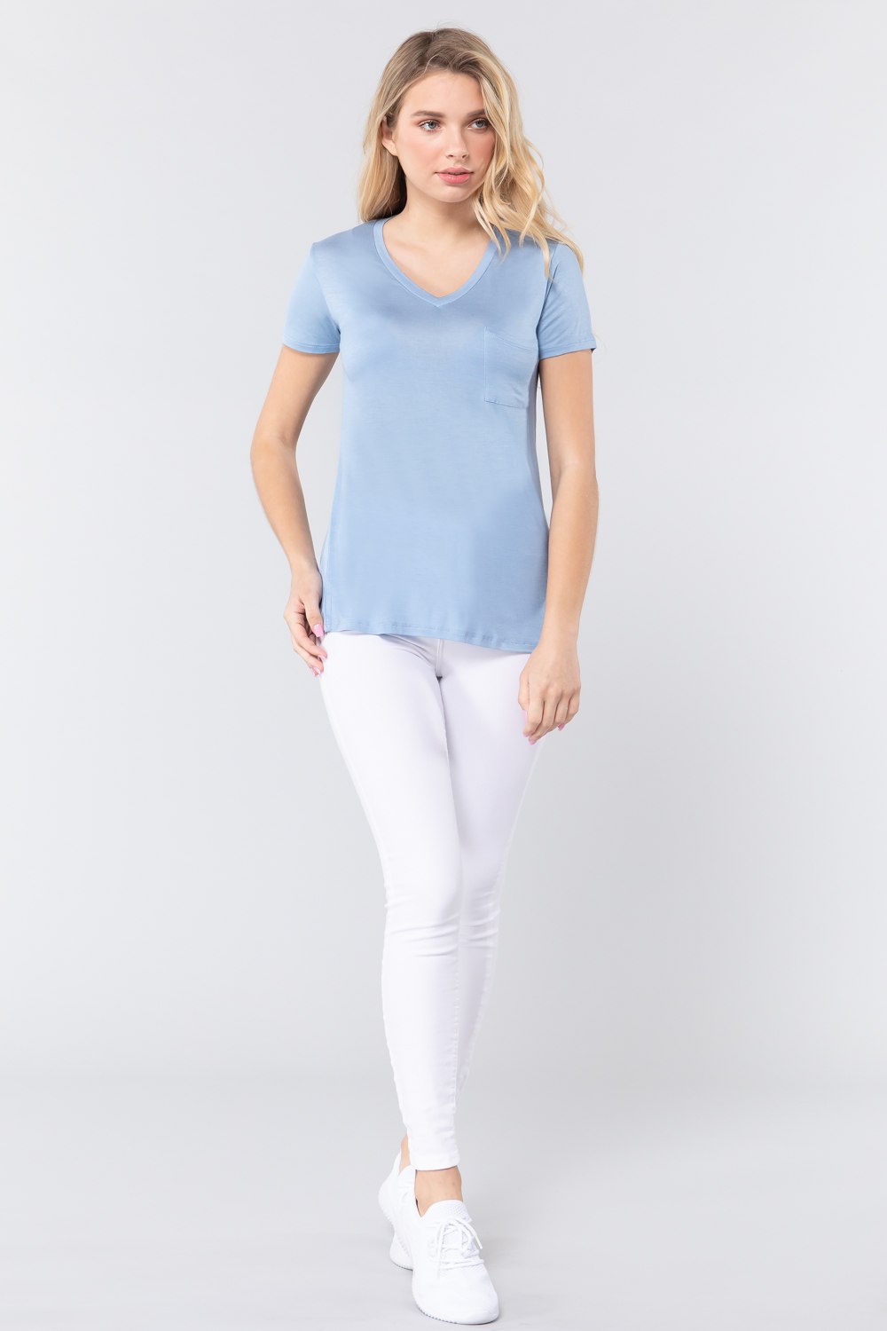 V-neck Rayon Jersey Top