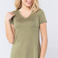 V-neck Rayon Jersey Top