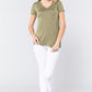 V-neck Rayon Jersey Top