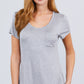 V-neck Rayon Jersey Top