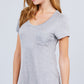 V-neck Rayon Jersey Top