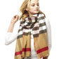 Plaid Oblong Scarf