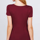 Short Sleeve Scoop Neck Top With Pocket