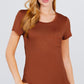 Short Sleeve Scoop Neck Top With Pocket