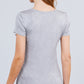 Short Sleeve Scoop Neck Top With Pocket