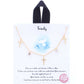Trinity Cross Charm Message Necklace