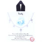 Trinity Cross Charm Message Necklace