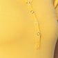 Short Slv V-neck Henley Knit Top